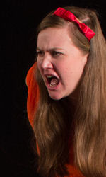 Jenna as Betty in Sure Thing, FELT IF 2012, photo by Håkan Mitts, Thespians Anonymous 2012